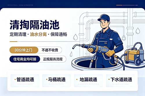 巴音郭楞清掏隔油池